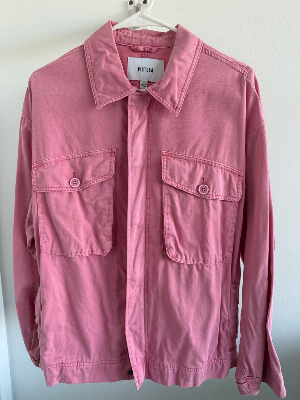 pistola Pink Utility Shirt Jacket